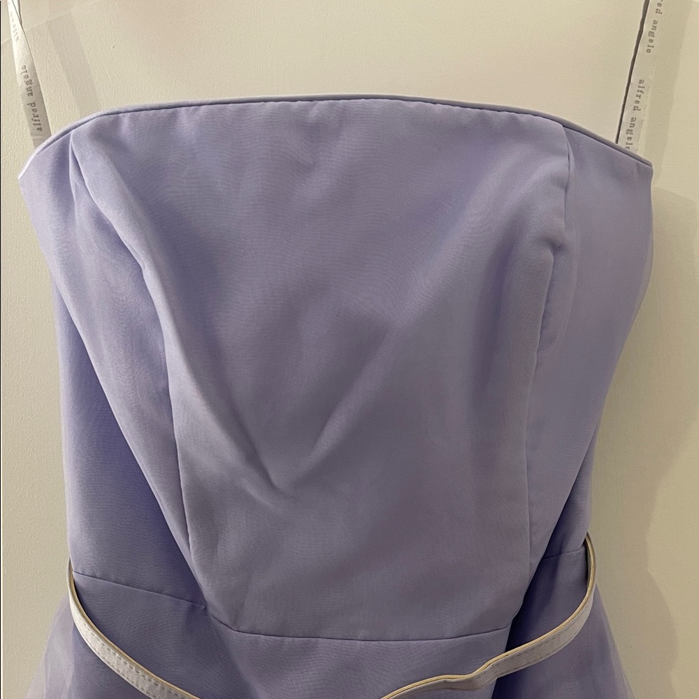 Alfred Angelo Lavender Strapless Dress - Picture 3 of 11